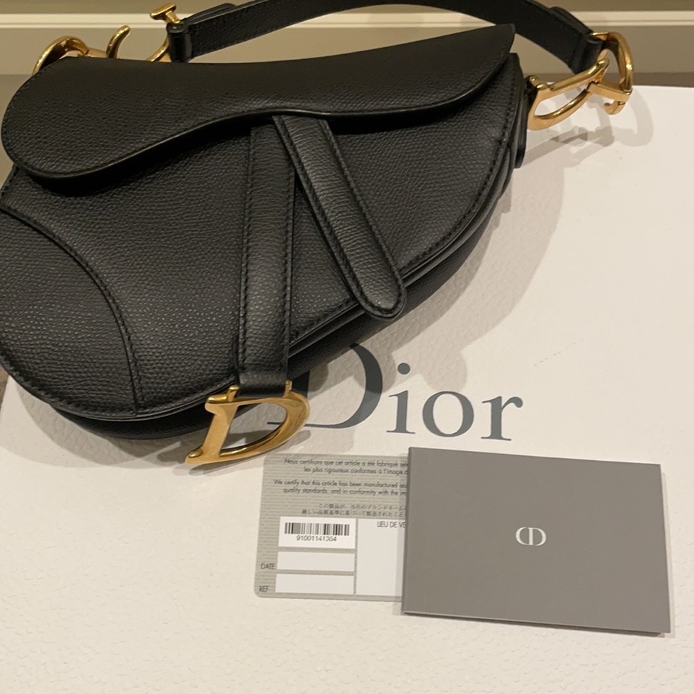 Dior mini saddle bag